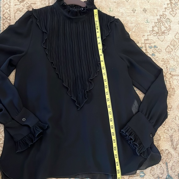 See by Chloe Black Blouse with Ruffle Collar and Cuffs - Picture 5 of 10